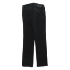 LAUREN RALPH LAUREN Womens Black Cotton Blend Slim Straight Trousers W28 L28