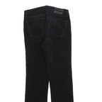 LAUREN RALPH LAUREN Womens Black Cotton Blend Slim Straight Trousers W28 L28
