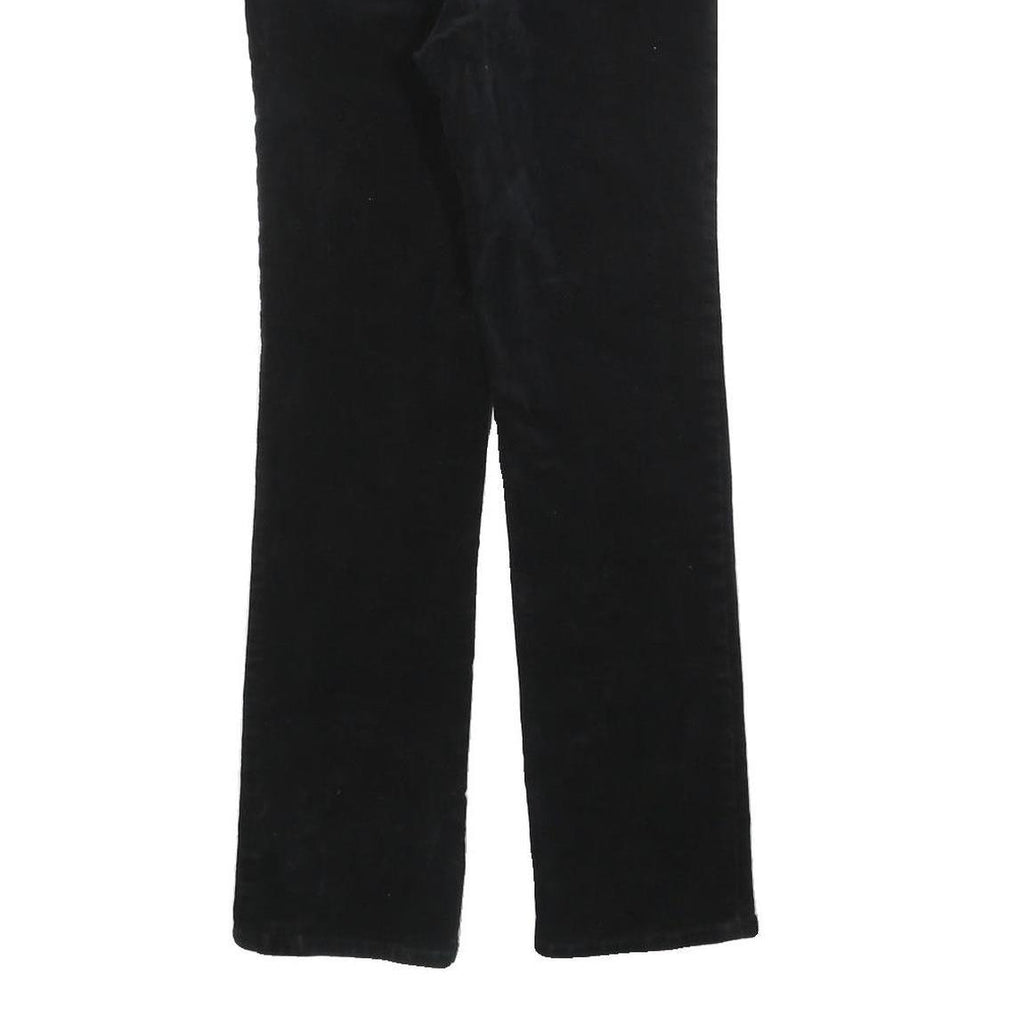 LAUREN RALPH LAUREN Womens Black Cotton Blend Slim Straight Trousers W28 L28