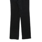 LAUREN RALPH LAUREN Womens Black Cotton Blend Slim Straight Trousers W28 L28