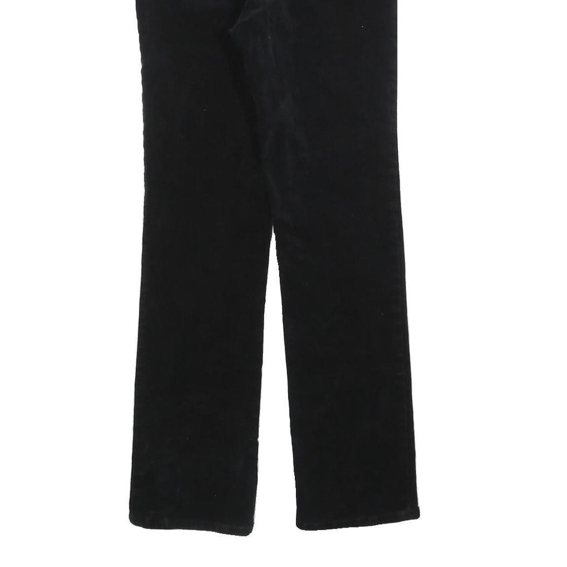 LAUREN RALPH LAUREN Womens Black Cotton Blend Slim Straight Trousers W28 L28