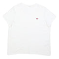 LEVI'S Womens White Graphic T-Shirt XL Short Sleeve Crew Neck Logo Patch