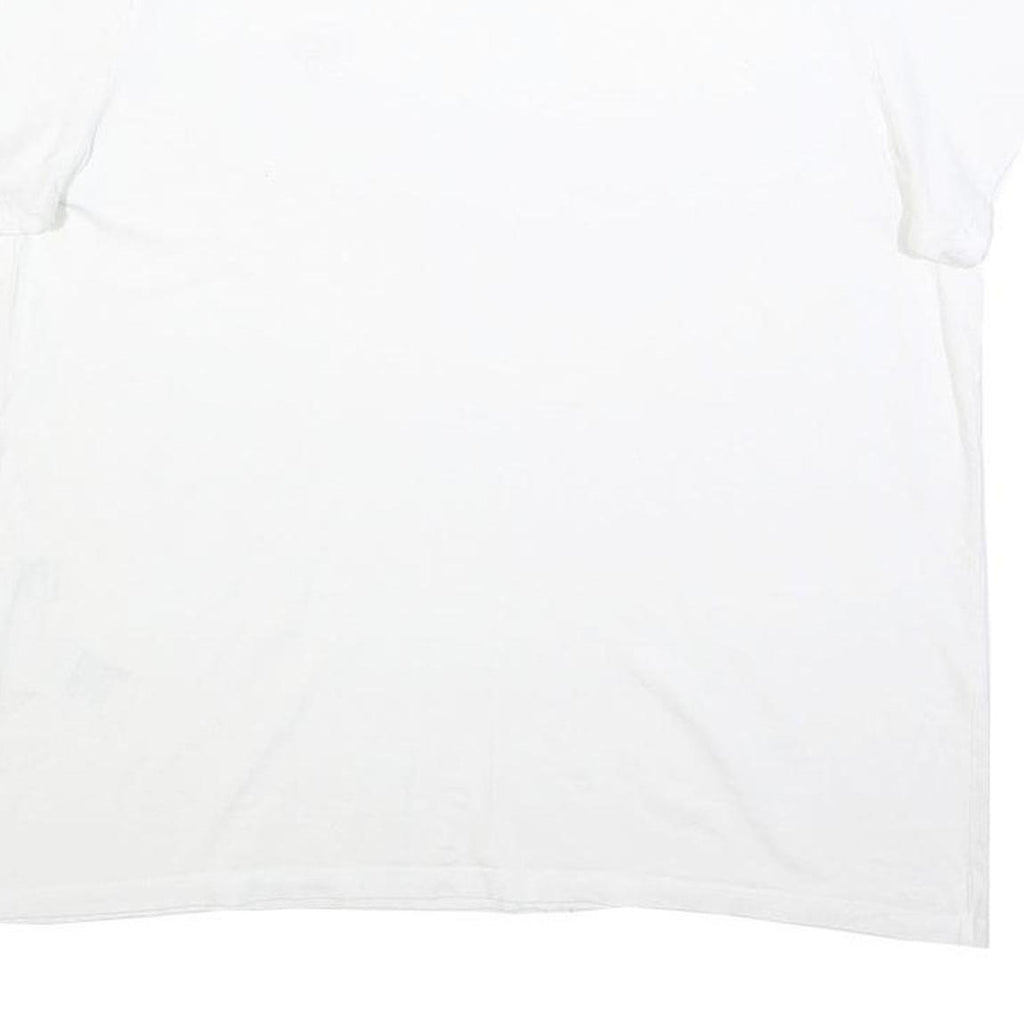 LEVI'S Womens White Graphic T-Shirt XL Short Sleeve Crew Neck Logo Patch