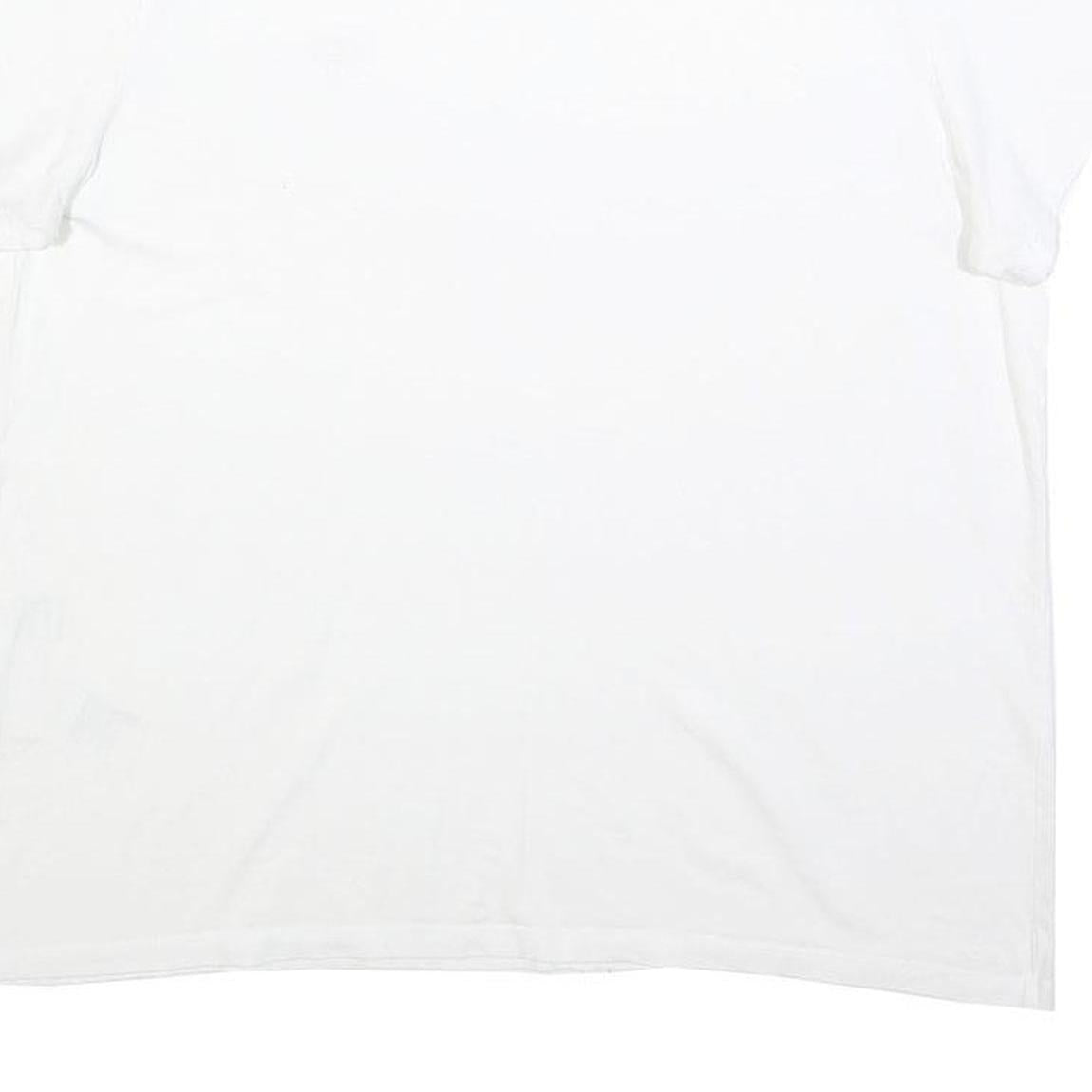 LEVI'S Womens White Graphic T-Shirt XL Short Sleeve Crew Neck Logo Patch