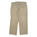 CARHARTT Mens Jeans Beige Relaxed Loose Denim Rinse W34 L27 Durable Workwear