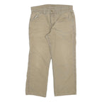 CARHARTT Mens Jeans Beige Relaxed Loose Denim Rinse W34 L27 Durable Workwear