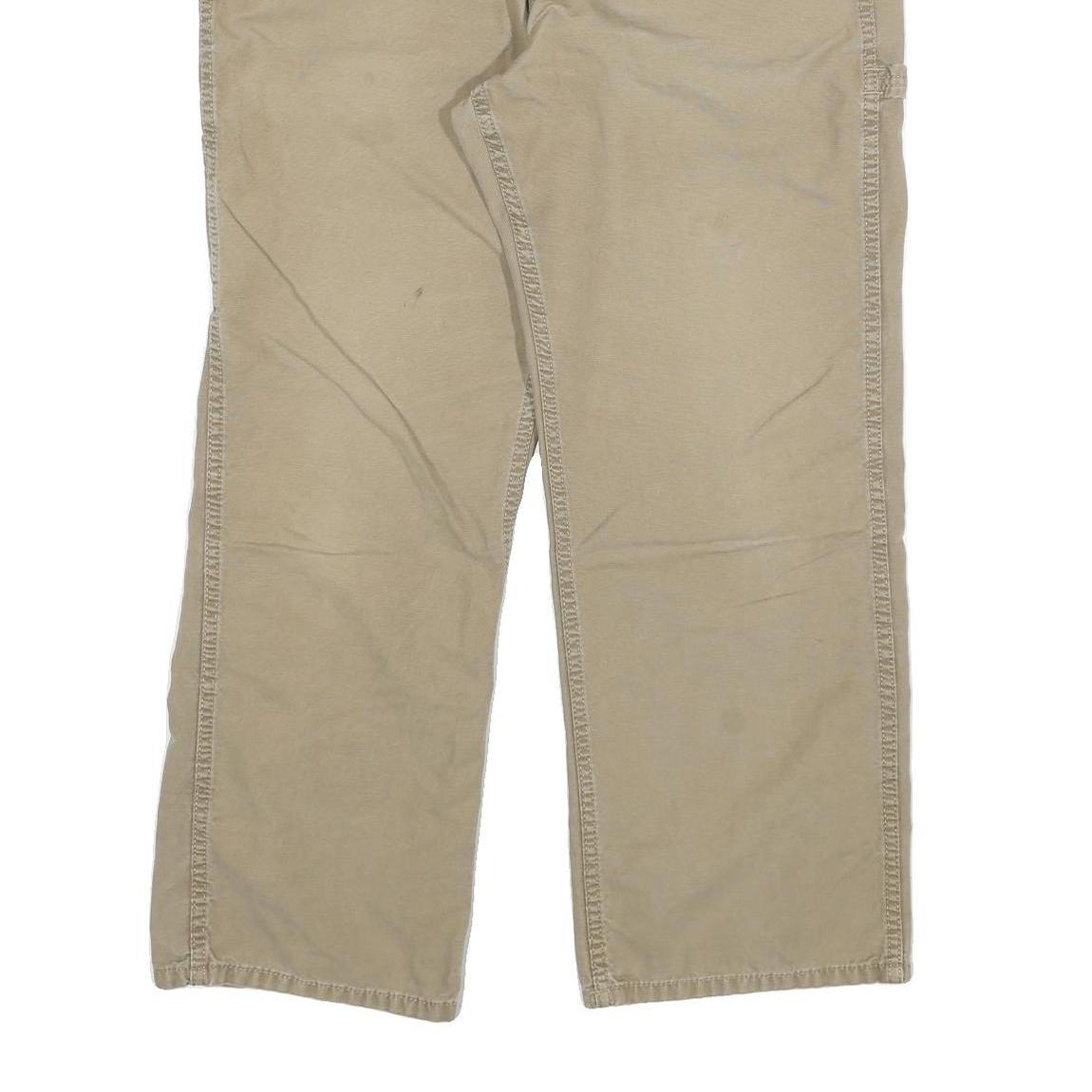 CARHARTT Mens Jeans Beige Relaxed Loose Denim Rinse W34 L27 Durable Workwear