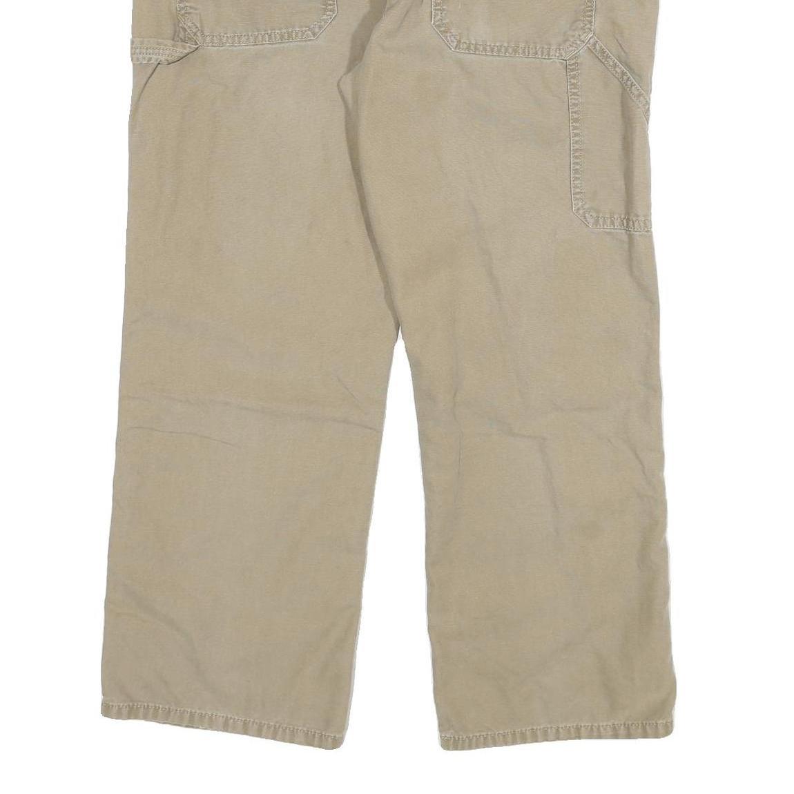 CARHARTT Mens Jeans Beige Relaxed Loose Denim Rinse W34 L27 Durable Workwear