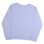 FILA Womens Blue Crew Neck 2XL Cotton Sweatshirt Casual Pullover