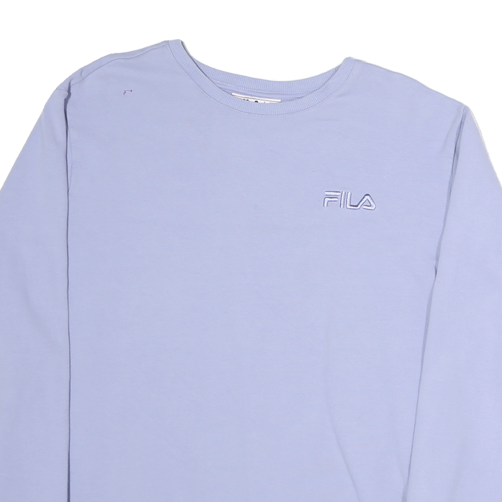 FILA Womens Blue Crew Neck 2XL Cotton Sweatshirt Casual Pullover