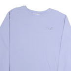 FILA Womens Blue Crew Neck 2XL Cotton Sweatshirt Casual Pullover