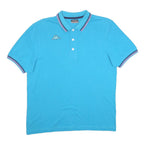 KAPPA Mens Blue Short Sleeve Plain Polo Shirt M Casual Cotton Summer