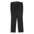 DICKIES Womens Cotton Blend Black Slim Straight Trousers W30 L32 Casual Workwear