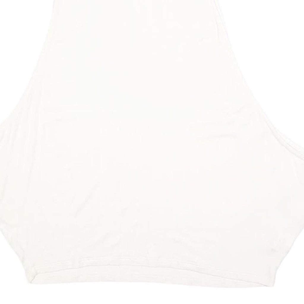 ATELIER ABOUT Womens White Sleeveless Crew Neck Plain Top M Lightweight Casual