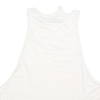 ATELIER ABOUT Womens White Sleeveless Crew Neck Plain Top M Lightweight Casual