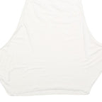 ATELIER ABOUT Womens White Sleeveless Crew Neck Plain Top M Lightweight Casual
