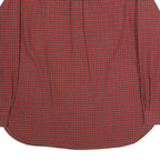 RALPH LAUREN Mens Red & Green Check Shirt XL Classic Button Down Collar Cotton
