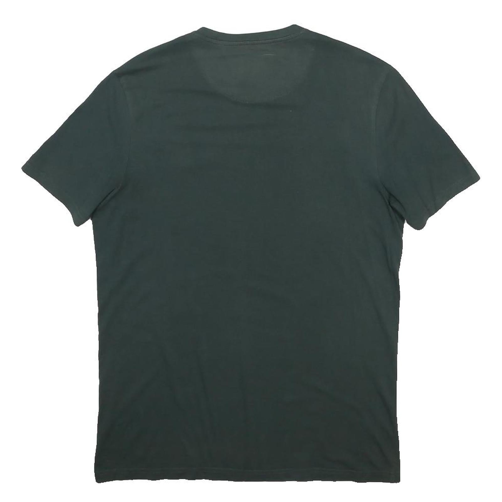 LYLE & SCOTT Mens Green T-Shirt L Short Sleeve Crew Neck Classic Cotton Blend