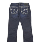 SILVER JEANS CO Womens Blue Relaxed Bootcut Denim Medium W27 L31 Stylish