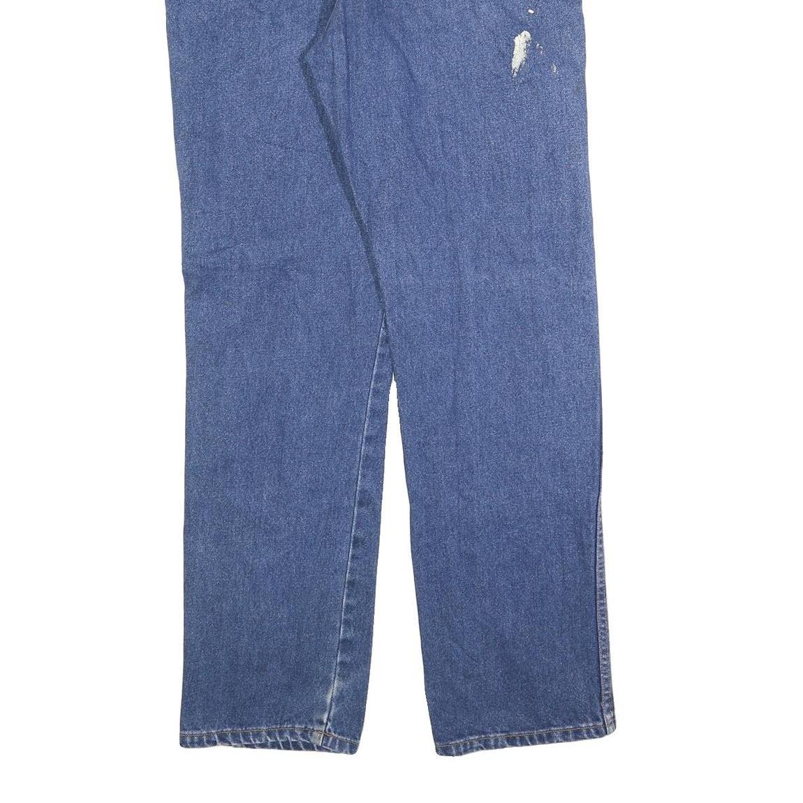 DICKIES Mens Jeans Blue Relaxed Straight Denim Medium W36 L34 Workwear Durable