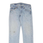 LEVI'S 501 Mens Jeans Blue Regular Straight Denim Light W31 L32 Classic Fit Zip