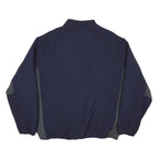 DELONG Mens Navy & Grey Ravens Jacket L Polyester Blend Zip Bomber Teamwear