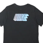 NIKE Boys Black Blue Graphic T-Shirt XL Short Sleeve Crew Neck Sportswear