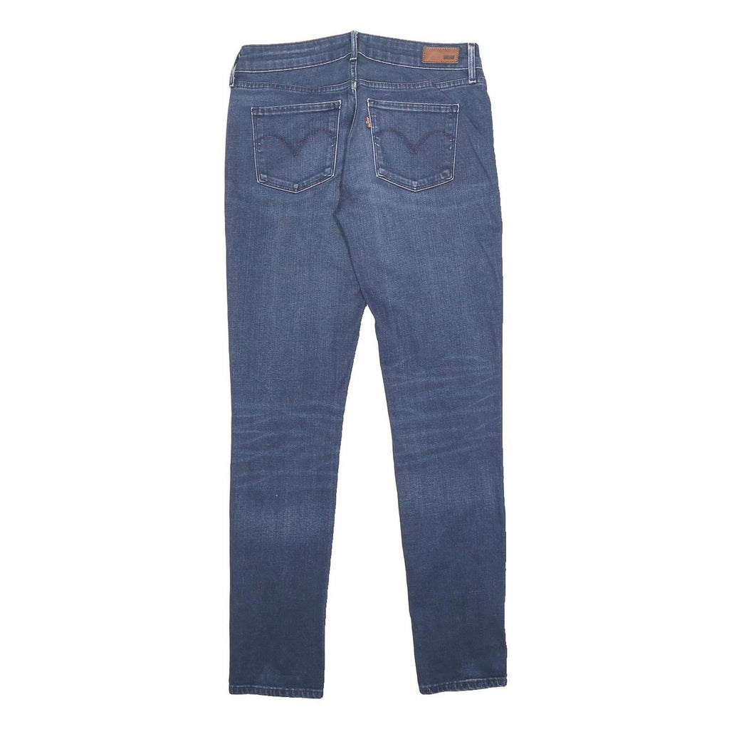 LEVI'S Womens Jeans Blue Slim Skinny Denim Medium W27 L29 Zip Fastening