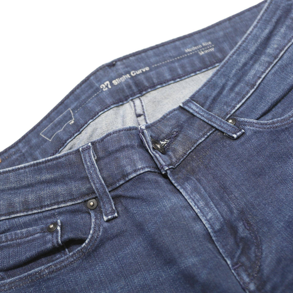 LEVI'S Womens Jeans Blue Slim Skinny Denim Medium W27 L29 Zip Fastening