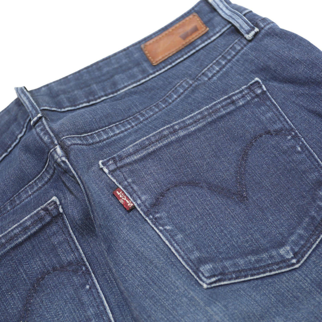 LEVI'S Womens Jeans Blue Slim Skinny Denim Medium W27 L29 Zip Fastening