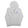 ADIDAS Womens Grey Boston Marathon Pullover Hoodie S Cotton Blend Lightweight