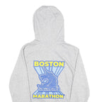 ADIDAS Womens Grey Boston Marathon Pullover Hoodie S Cotton Blend Lightweight