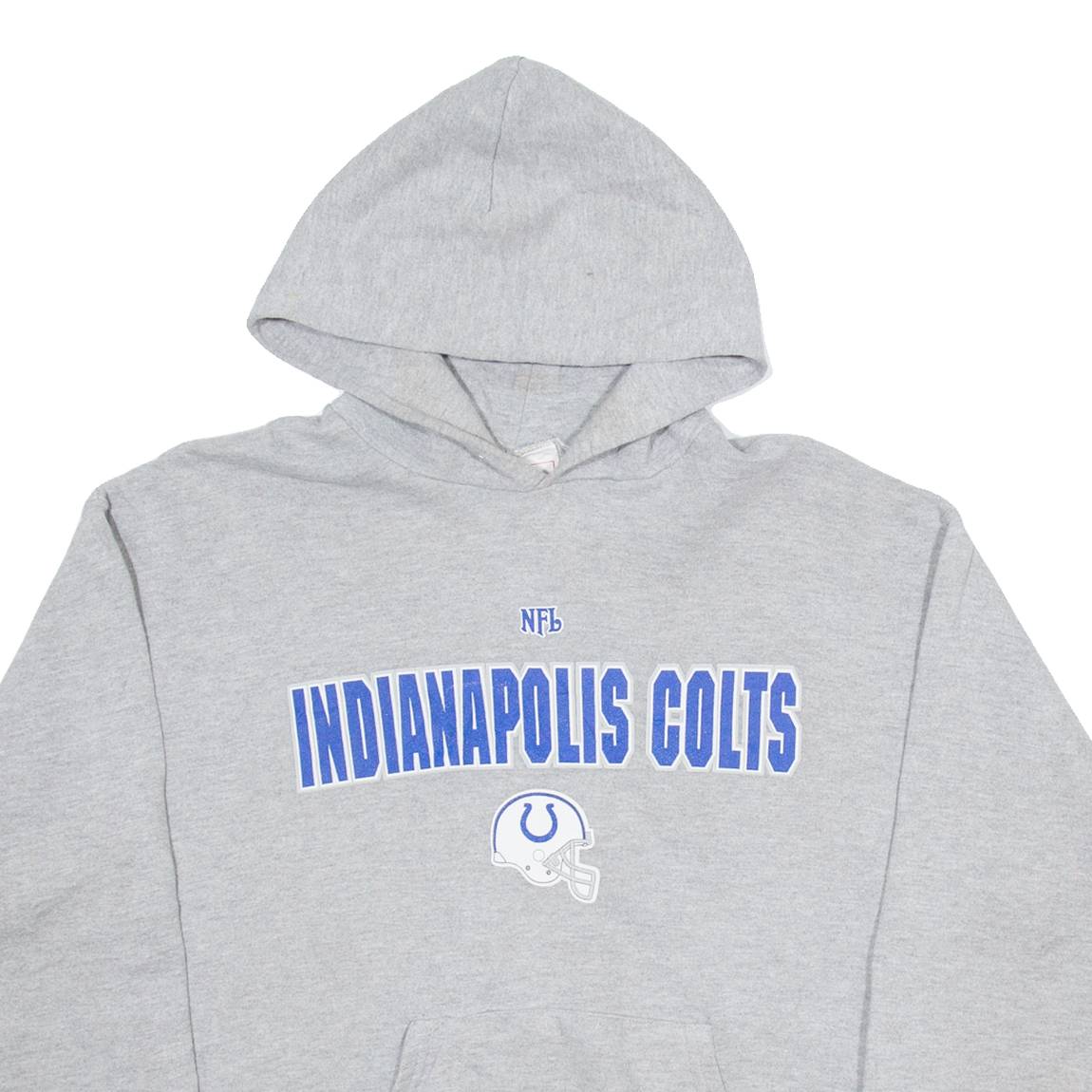 NFL Indianapolis Colts Mens Grey Hoodie USA M
