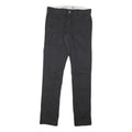 DICKIES Mens Cotton Blend Black Slim Skinny Trousers W32 L34 Workwear Casual