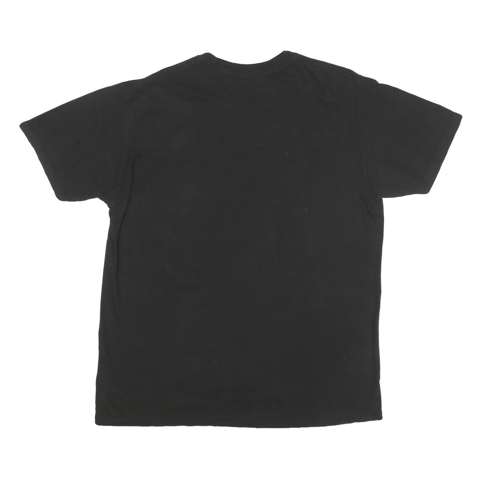 THE AVENGERS Mens Black Avengers Assemble Graphic T-Shirt L Short Sleeve Crew