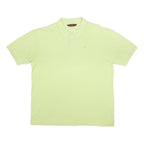 KAPPA Mens Light Green Polo Shirt Short Sleeve Cotton 2XL Basic Casual