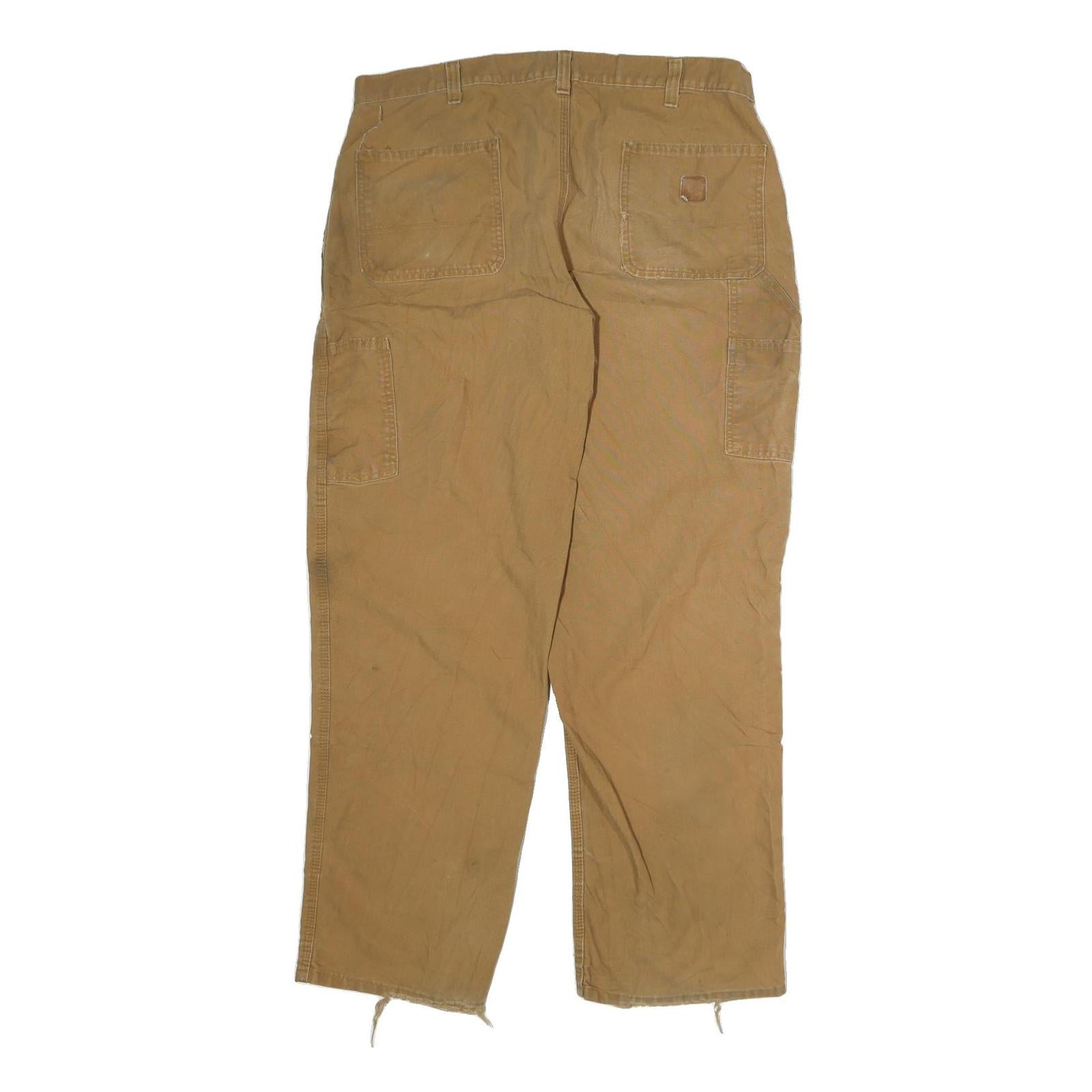 CARHARTT Mens Cotton Relaxed Straight Trousers W38 L32 Workwear Utility