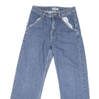 CARHARTT Mens Loose Blue Denim Light W27 L27 Workwear Zip Jeans