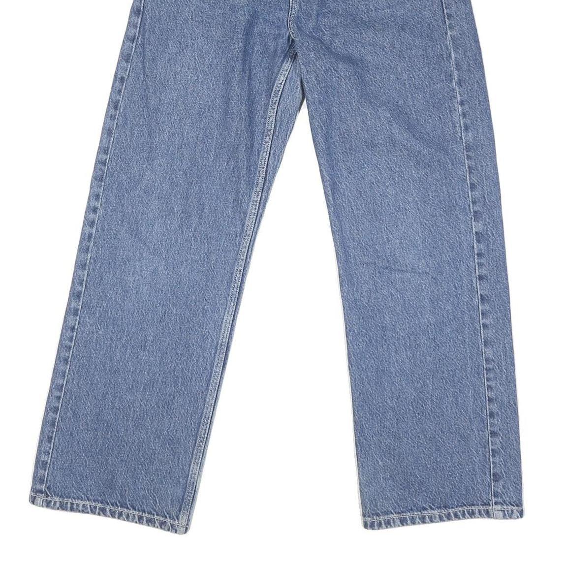 CARHARTT Mens Loose Blue Denim Light W27 L27 Workwear Zip Jeans