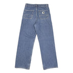CARHARTT Mens Loose Blue Denim Light W27 L27 Workwear Zip Jeans