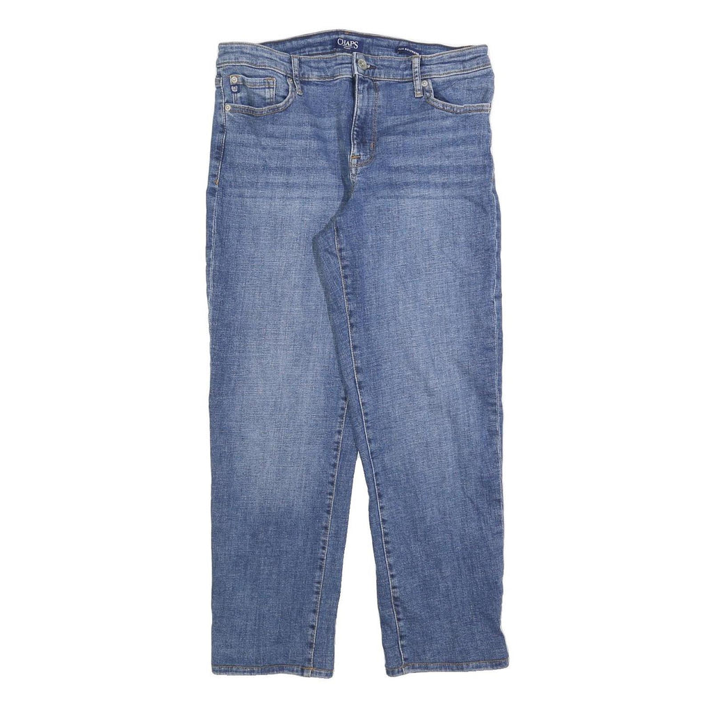 CHAPS Womens Jeans Blue Slim Straight Denim Medium W32 L28 Classic Fit