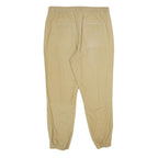 JOHN ADAMS Mens Cotton Beige Regular Drawstring Casual Trousers W34 L30 Relaxed