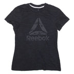 REEBOK Womens T-Shirt Grey S