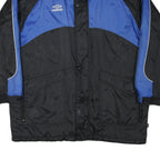 UMBRO Mens Black & Blue Polyester Blend Jacket L Zip Sportswear Outdoor