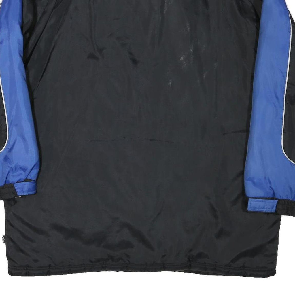 UMBRO Mens Black & Blue Polyester Blend Jacket L Zip Sportswear Outdoor