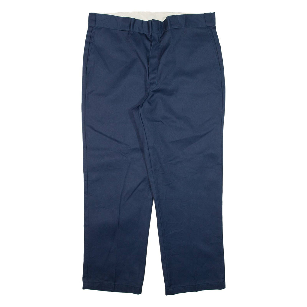 DICKIES Mens Trousers Blue Regular Straight W38 L29