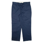 DICKIES Mens Trousers Blue Regular Straight W38 L29