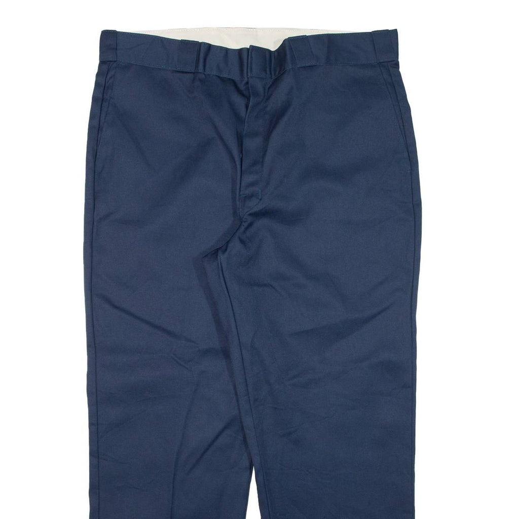 DICKIES Mens Trousers Blue Regular Straight W38 L29
