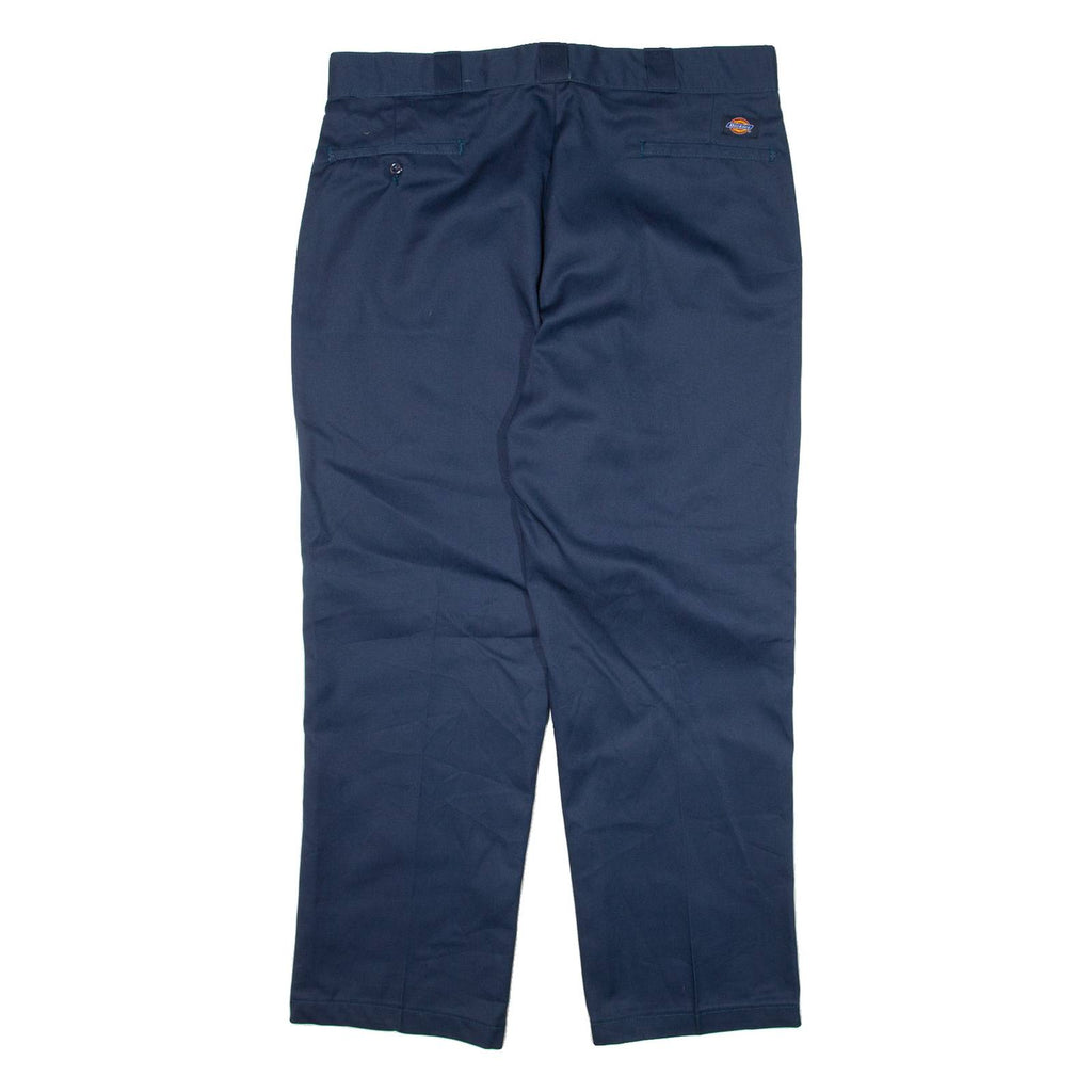DICKIES Mens Trousers Blue Regular Straight W38 L29