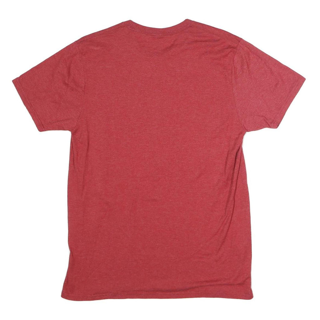 RIVALRY THREADS Mens Red Indiana Graphic T-Shirt XL Short Sleeve Crew Neck
